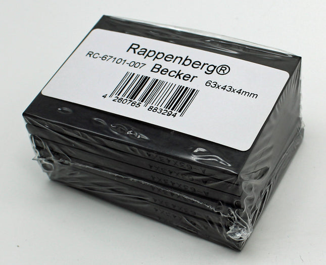 7 Kohleschieber, Drehschieber,  63x43x4mm für z.B. Becker Vakuumpumpen DT3.25, T3.25, VT3.25, DT4.25, T4.25, VT4.25