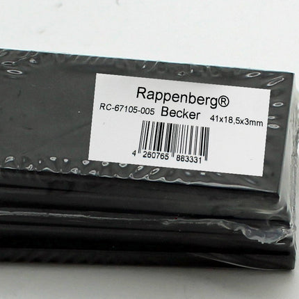 5 Kohleschieber, Drehschieber,  41x18,5x3mm für Becker Vakuumpumpen DT4.6, DT4.8, VT4.6, VT4.8