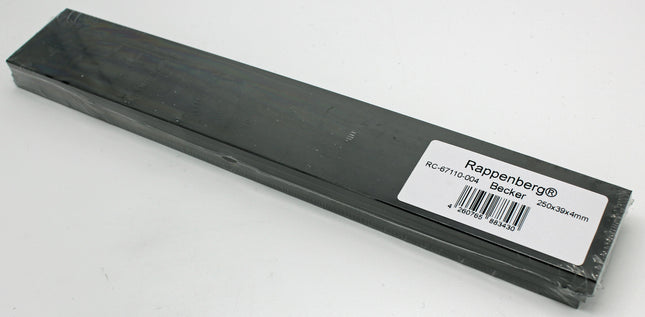 4 Kohleschieber, Drehschieber, 250x39x4mm für Becker Vakuumpumpen KDT 2.100, KVT 2.100, KDT 3.100, KVT 3.100