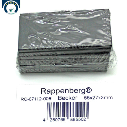 8 Kohleschieber, Drehschieber,  55x27x3mm für z.B. Becker Vakuumpumpen DT10, VT10