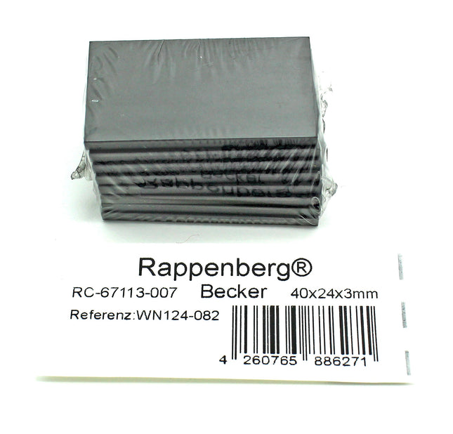 7 Kohleschieber, Drehschieber,  40x24x3mm für z.B. Becker Vakuumpumpen DT3.6 od. VT 3.6