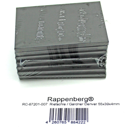 7 Kohleschieber, Drehschieber,  55x39x4 mm für ELMO Rietschle  Vakuumpumpen DLT15, DTN15, DTN15, KLT15, TL15, TLV15, VTN15, VTN16