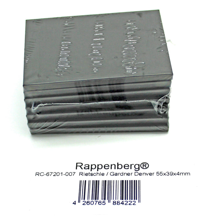 7 Kohleschieber, Drehschieber,  55x39x4 mm für ELMO Rietschle  Vakuumpumpen DLT15, DTN15, DTN15, KLT15, TL15, TLV15, VTN15, VTN16