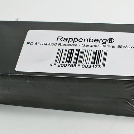 6 Kohleschieber, Drehschieber,  85x39x4mm für Elmo Rietschle Vakuumpumpen DLT25, KLT25, TL25