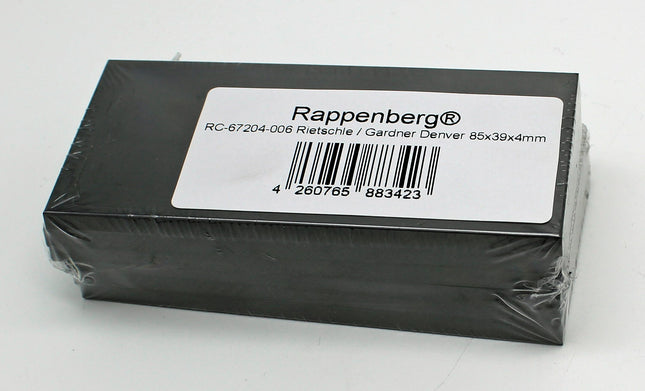 6 Kohleschieber, Drehschieber,  85x39x4mm für Elmo Rietschle Vakuumpumpen DLT25, KLT25, TL25