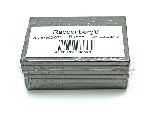 7 Kohleschieber, Drehschieber,  68,5x44x4 mm für z.B. Busch  SV1025C, SD1025C, DC0025C